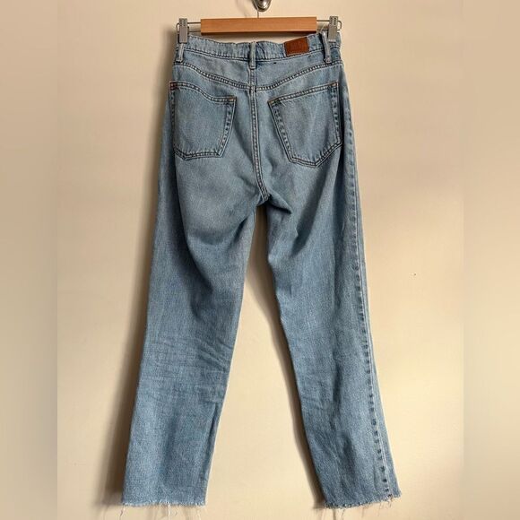 BDG Slim Straight Jean Frayed Hem Cropped Sz 25 - Picture 5 of 11